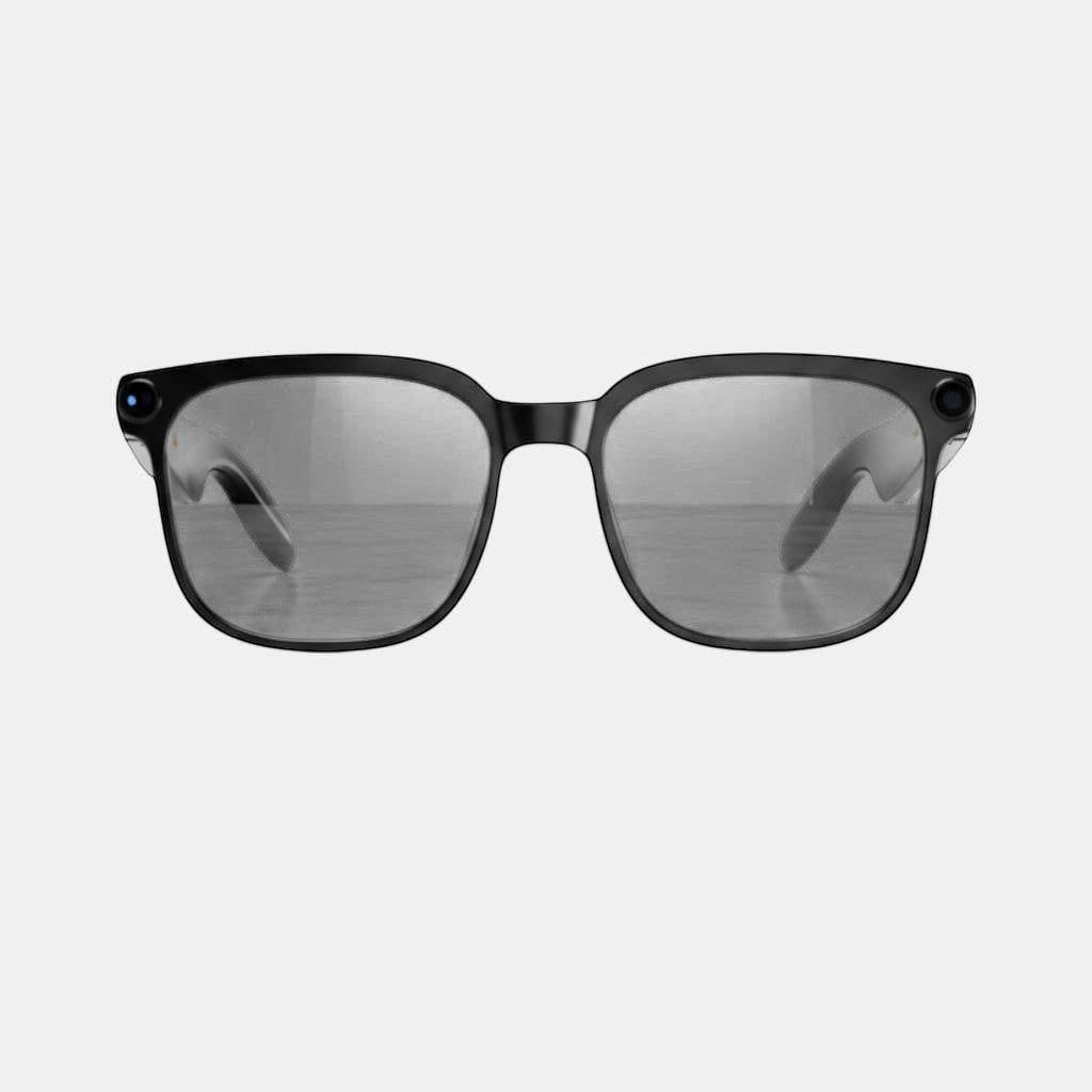 VAUCLIOR VC EVEN LENS black rectangular smart glasses with AI features for hands-free capture and real-time translation.