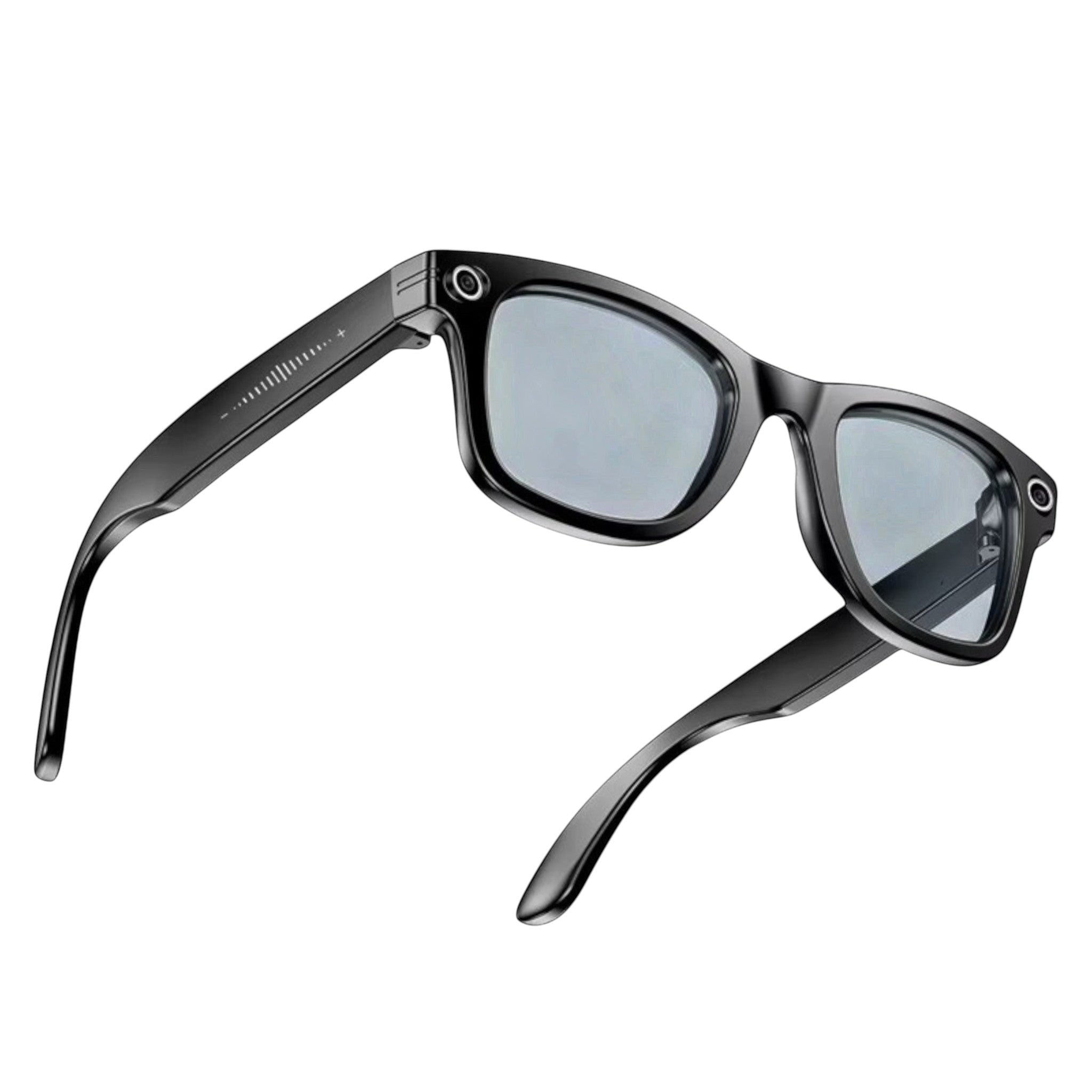 VAUCLIOR VC AXE GEN1 black rectangular smart glasses with matte finish and integrated camera.