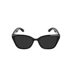 VAUCLIOR VC CLÉO black cat-eye smart glasses with dark lenses and integrated technology.