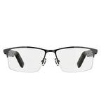 Lunettes audio intelligentes VAUCLIOR VC IRIS NANO noires avec monture élégante, Bluetooth 5.4 et protection UV.