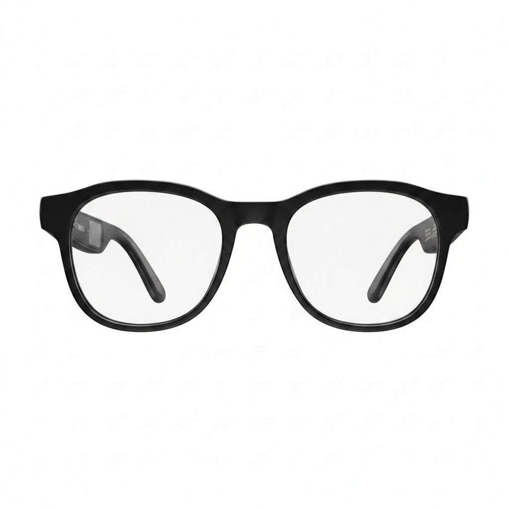 Lunettes connectées VAUCLIOR VC PRISM PRO noires avec caméra intégrée et design léger pour une utilisation quotidienne