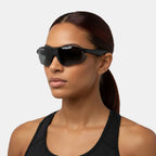 Lunettes connectées VAUCLIOR VC TITAN-SL noires, légères et élégantes avec protection UV400 et Bluetooth 5.4.