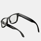 VAUCLIOR VC AXE GEN1 black rectangular smart glasses with matte finish and integrated camera.