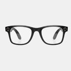 VAUCLIOR VC AXE GEN1 black rectangular smart glasses with integrated camera and dark lenses.