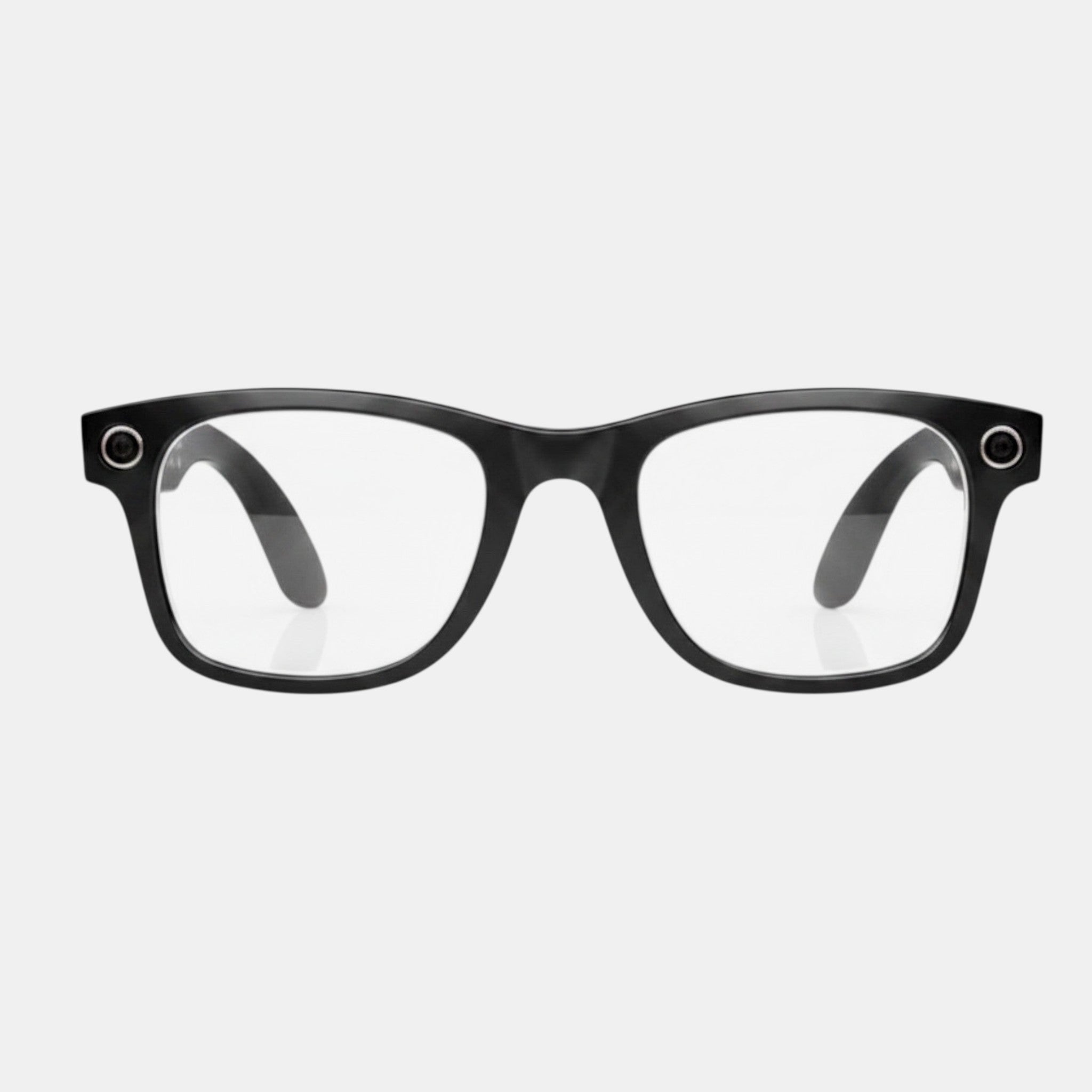 VAUCLIOR VC AXE GEN1 black rectangular smart glasses with integrated camera and dark lenses.