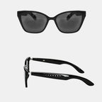 VAUCLIOR VC CLÉO black cat-eye smart glasses with integrated audio and call management. Modern, lightweight design.