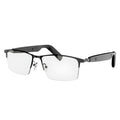 VAUCLIOR VC IRIS NANO black full-frame smart glasses with blue lenses and Bluetooth 5.4