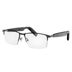 VAUCLIOR VC IRIS NANO black full-frame smart glasses with blue lenses and Bluetooth 5.4