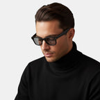 VAUCLIOR VC NEO PLUS black TR90 smart glasses with camera and grey lenses