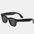 VAUCLIOR VC NEO PLUS black TR90 smart glasses with 8MP camera, 1080P video, 20MP photos, and 32GB storage.