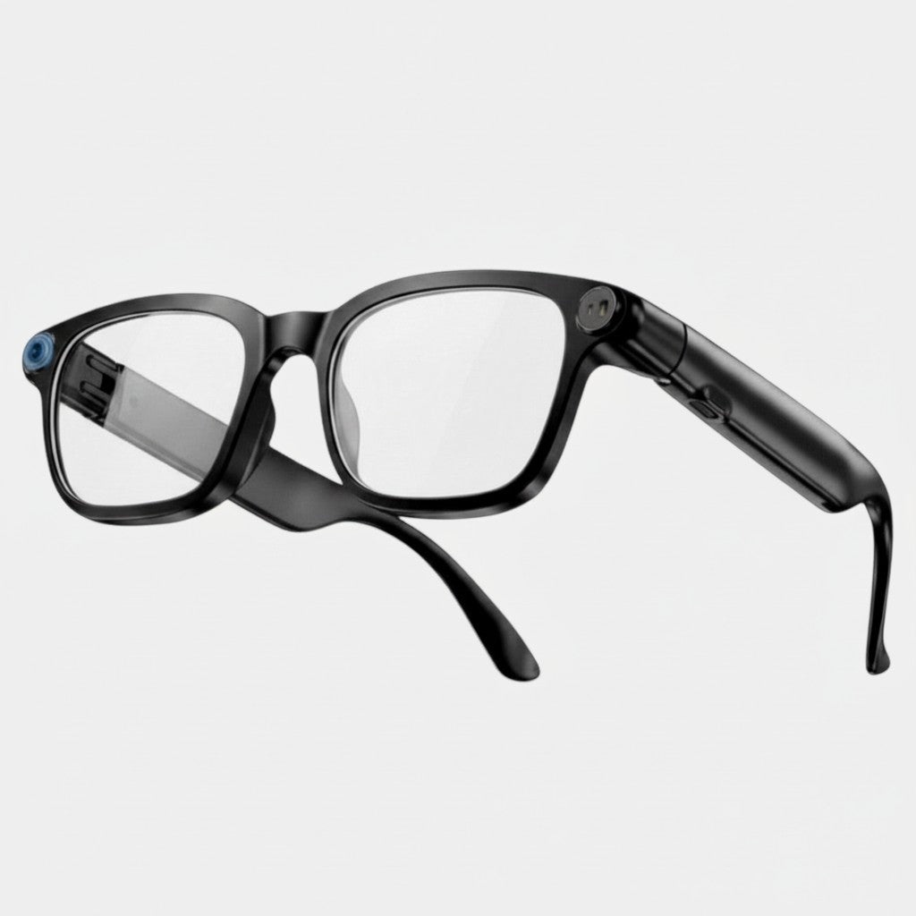 VAUCLIOR VC NOVA G1 black smart glasses with dual cameras and built-in audio