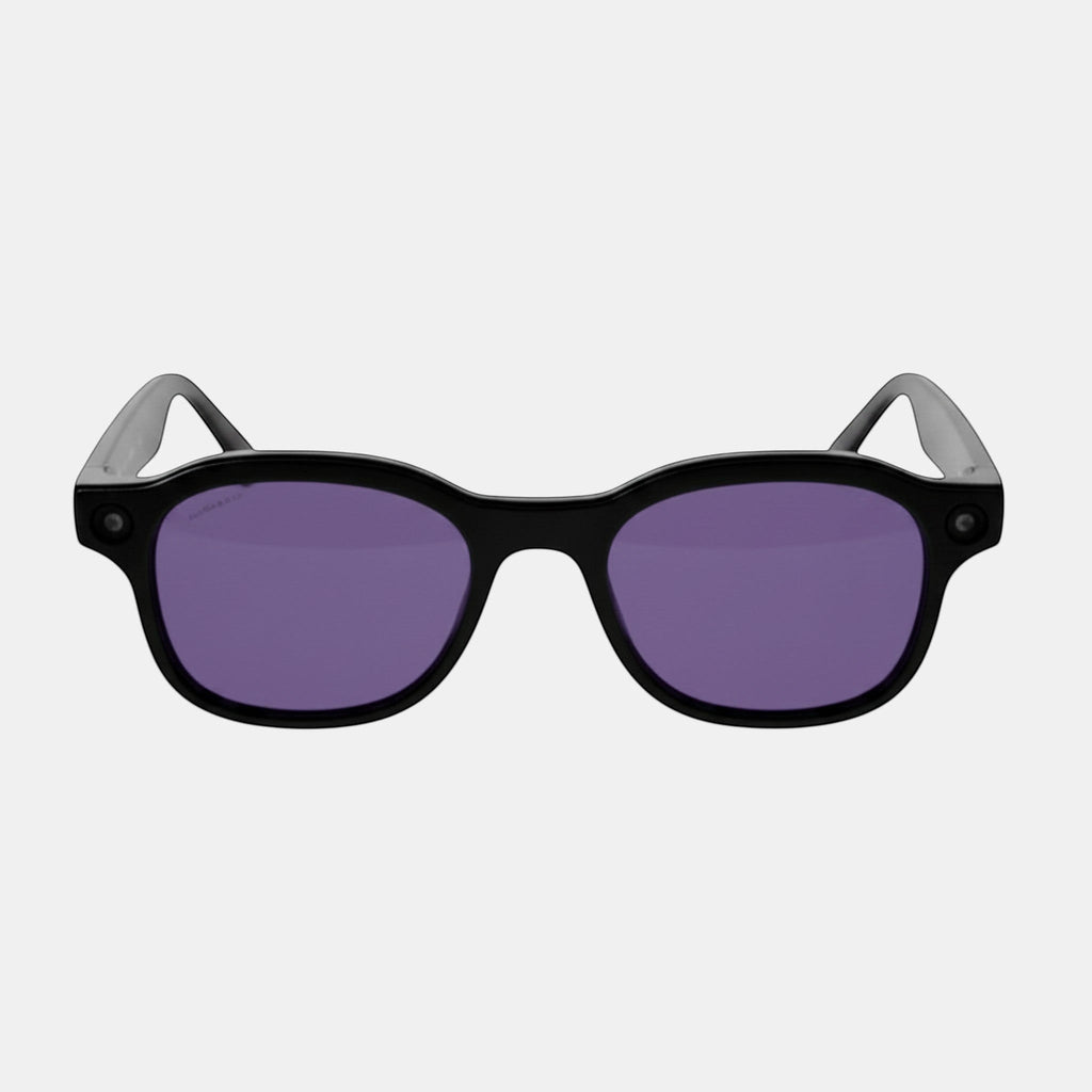VAUCLIOR VC PRISM PRO black smart glasses with 8MP camera and dark lenses.