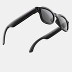VAUCLIOR VC PRISM PRO black smart glasses with 8MP camera and Sony IMX219 sensor, offering audio and AI voice assistance.
